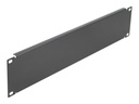 Delock Rack-Blindabdeckungsplatte - Schwarz - 2U - 48.3 cm (19")