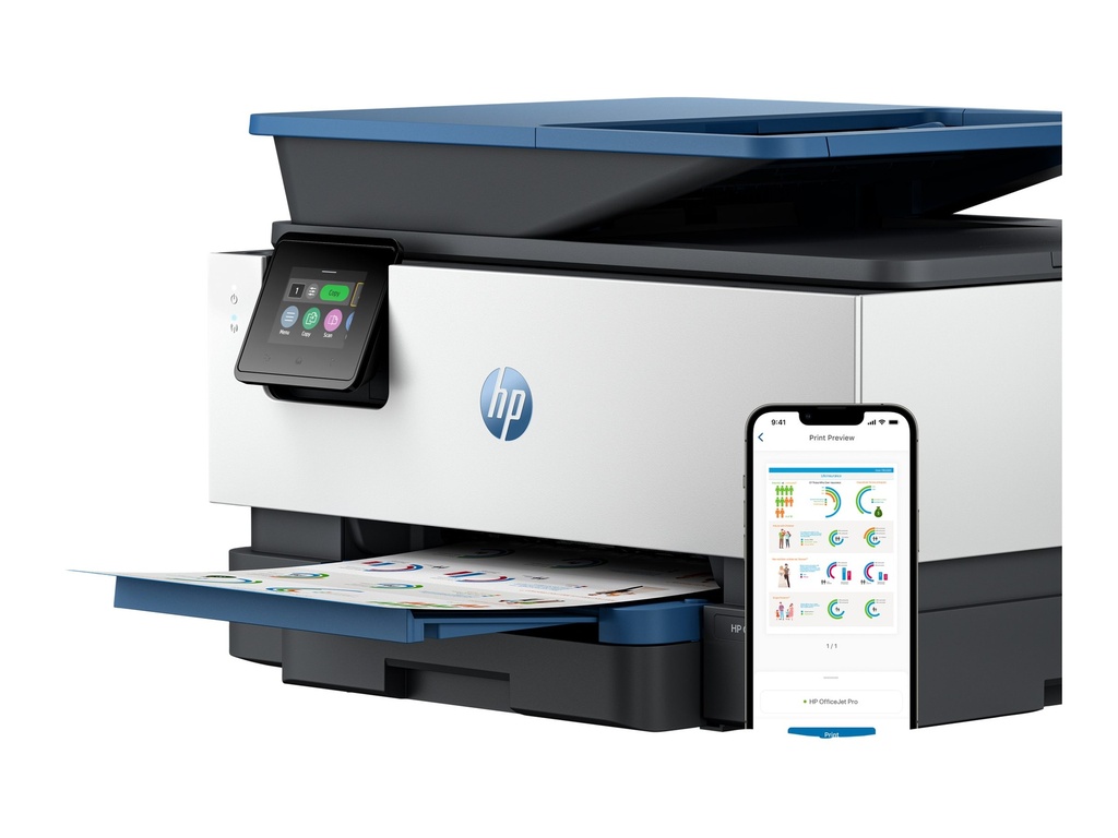 HP Officejet Pro 9125e All-in-One - Multifunktionsdrucker - Farbe - Tintenstrahl - Legal (216 x 356 mm)