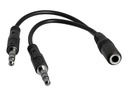 StarTech.com 3,5mm Audio Klinke Y Kabel - Headset