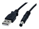 StarTech.com USB 2.0 auf Hohlstecker Typ N Kabel - USB A DC 5V 5,5mm Stecker Stromkabel Stecker 2m - Stromkabel - USB (nur Strom)