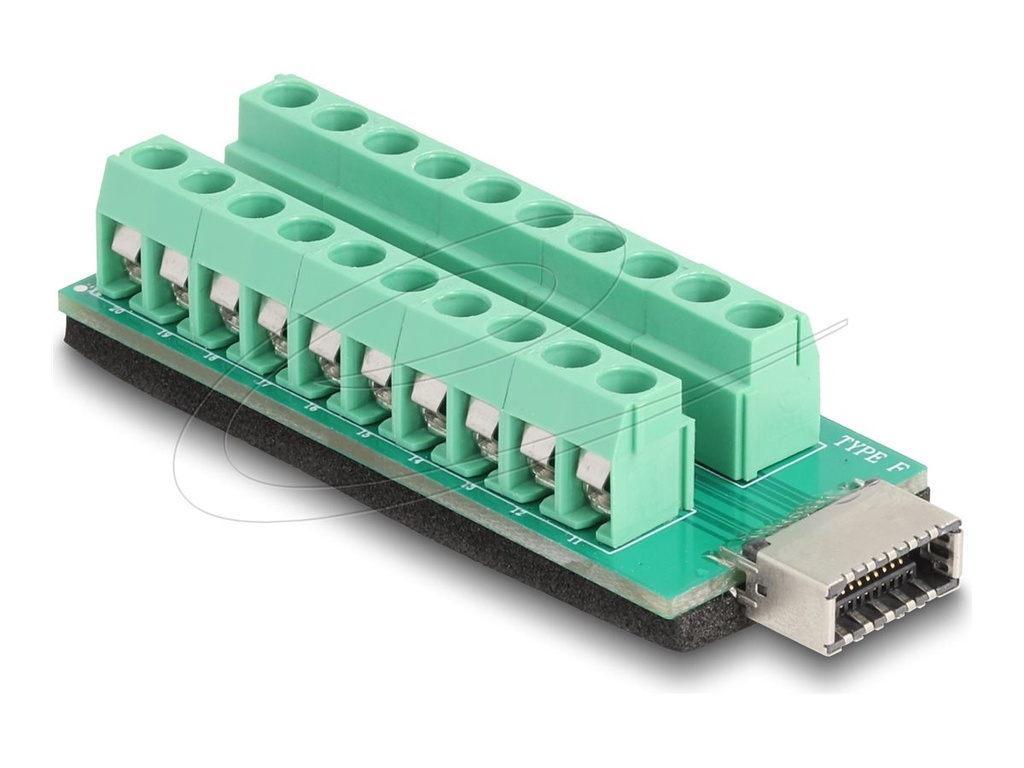 Delock USB-Adapter - 20-poliger Anschlussblock zu 20-poliger USB Typ E (W)