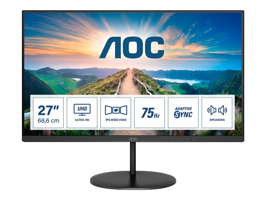 AOC U27V4EA - LED-Monitor - 68.6 cm (27") - 3840