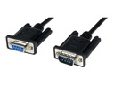 StarTech.com 2m Seriell DB9 RS-232 Nullmodemkabel - Schwarz - Stecker/Buchse - 9 Pin Null Modem Kabel - Nullmodemkabel - DB-9 (W)