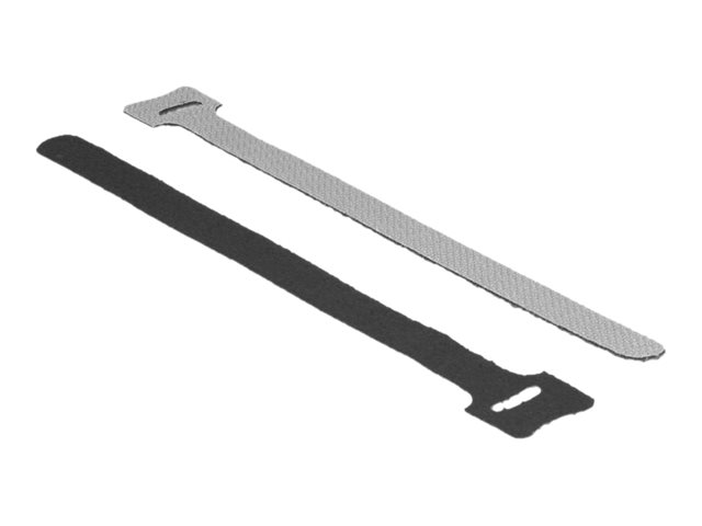 Delock Kabelbinder - 20 cm - Schwarz (Packung