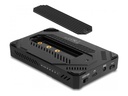 Delock Speichergehäuse - für 1 x M.2 NVMe SSD + 1 x 2,5" SATA SSD / HDD, USB Typ C, mit Klonfunktion - 2.5", M.2 (6.4 cm)