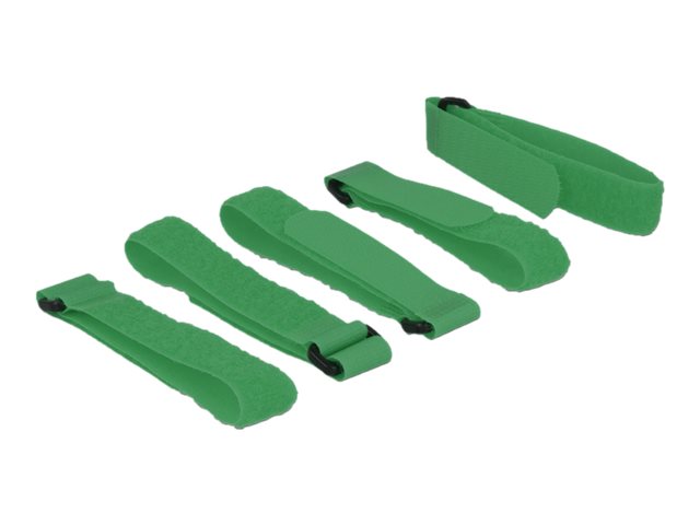 Delock Kabelbinder - 30 cm - grün (Packung