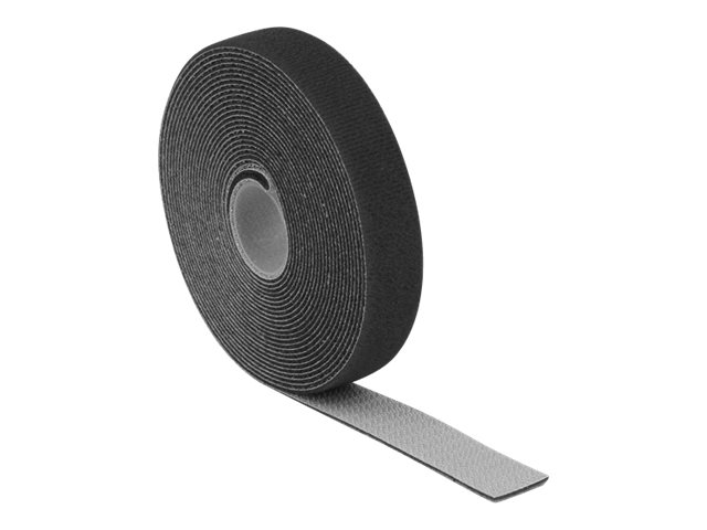 Delock Klettverschluss - 5 m - Schwarz