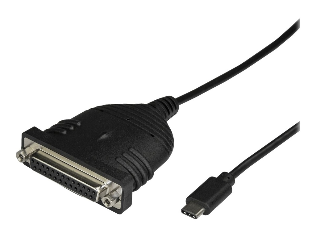 StarTech.com StarTech USB C to Parallel Printer Cable - DB25 Female Port for IEEE1284 Printers - Bus Powered - Printer Cable Adapter - USB to DB25 (ICUSBCPLLD25)