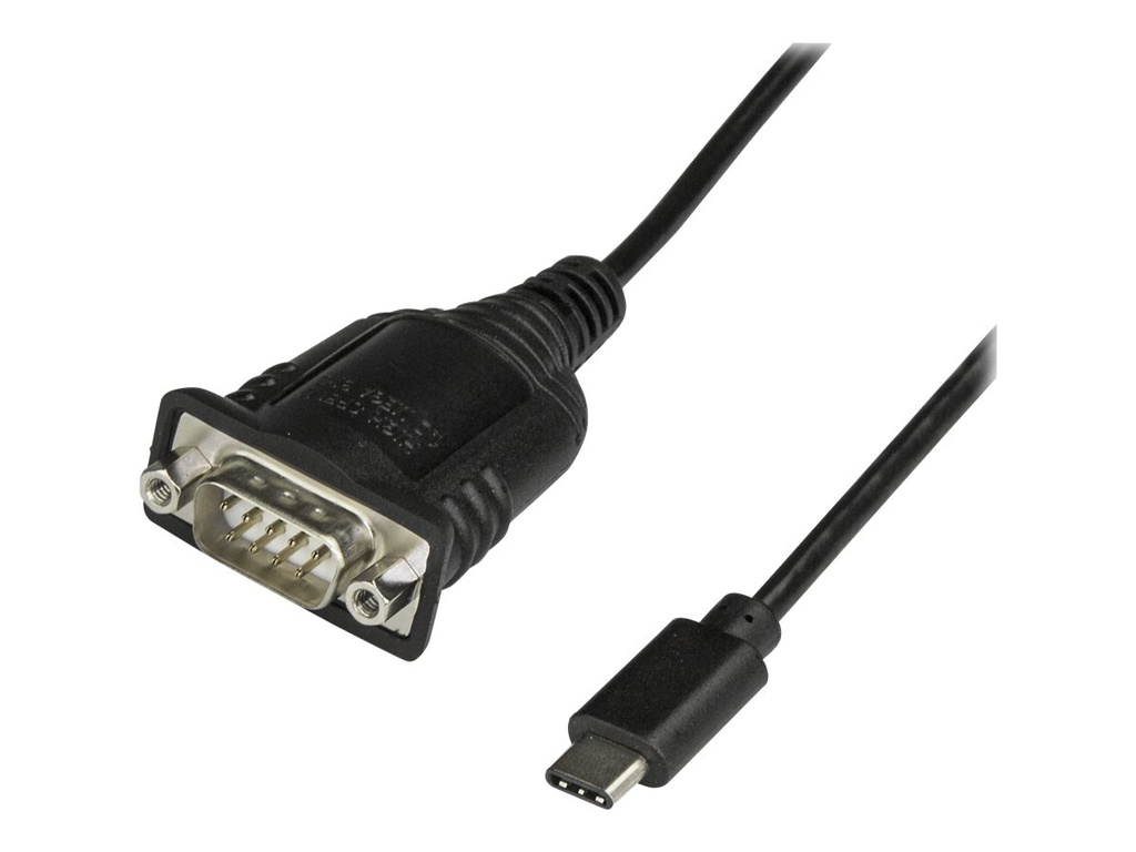 StarTech.com StarTech USB-C auf Seriell Adapter mit COM Retention - USB C zu RS232 Kabel - USB C zu DB9 Kabel - Windows / MacOS / Linux kompatibel - Kabel USB / seriell - DB-9 (M)