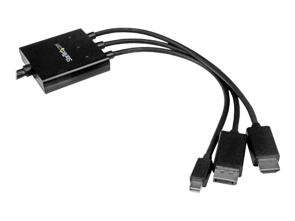 StarTech.com 2m HDMI, DisplayPort oder Mini DisplayPort auf HDMI Konverter Kabel - HDMI, DP oder Mini DP zu HDMI Adapterkabel - Videoadapter - HDMI, DisplayPort, Mini DisplayPort männlich zu HDMI, Mikro-USB Typ B (nur Strom)