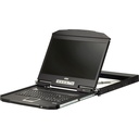 ATEN Single Rail WideScreen 18.5i Full HD Short Depth LCD Console with USB Peripheral - KVM-Umschalter