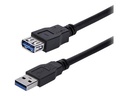 StarTech.com 1m USB 3.0 Verlängerungskabel - USB 3 Typ A Kabel Verlängerung - Stecker/ Buchse - Schwarz - USB-Verlängerungskabel - USB Typ A (M)