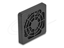 Delock Fan-Grill - with dust filter - Schwarz