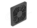 Delock Fan-Grill - mit Staubfilter - Schwarz