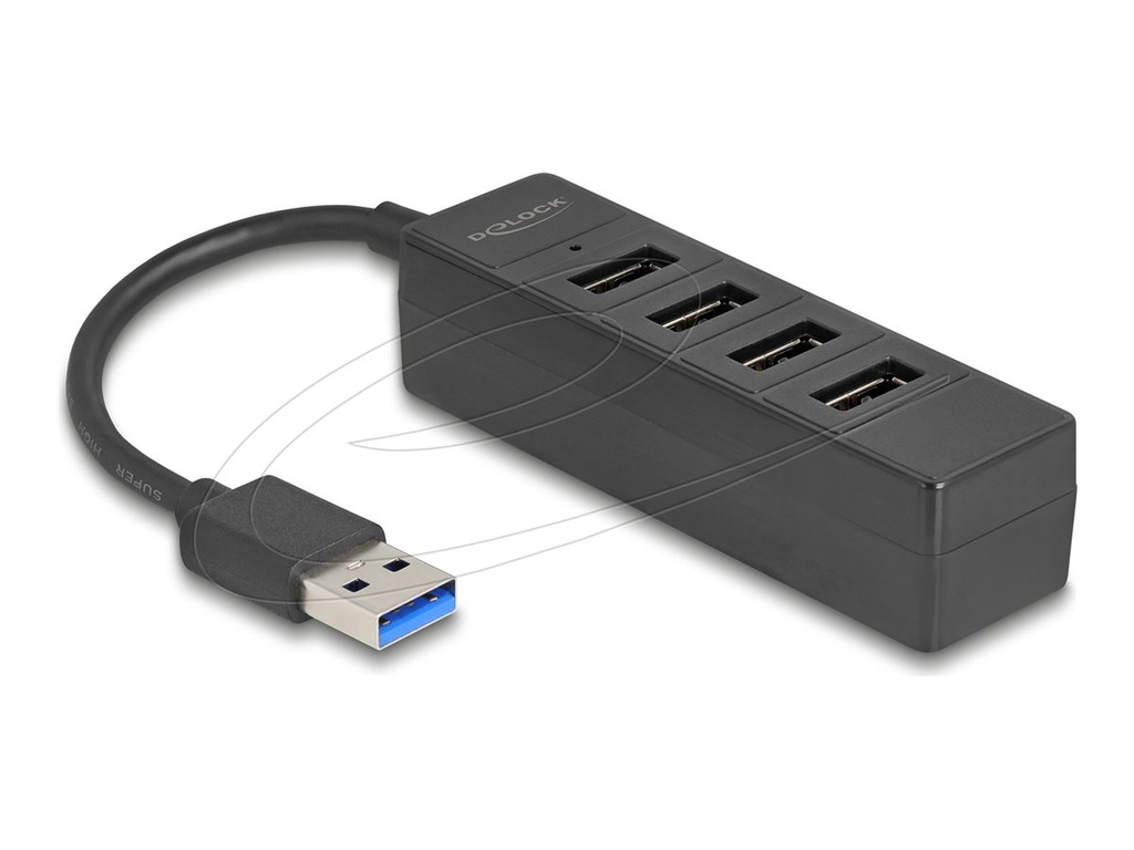 Delock Hub - 5 Gbps, USB-A - 4 x USB 3.2 Gen 1