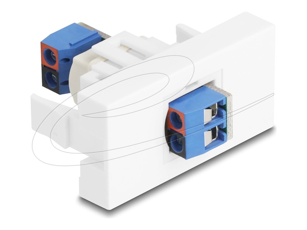 Delock Easy 45 - Einrastmodul - 2-poliger Anschlussblock