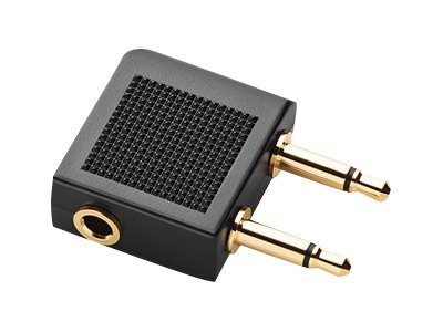 Jabra Flight - Audioadapter für Flugzeug - Mono Mini-Stecker männlich zu mini-phone stereo 3.5 mm weiblich - 90° Stecker (Packung mit 6)