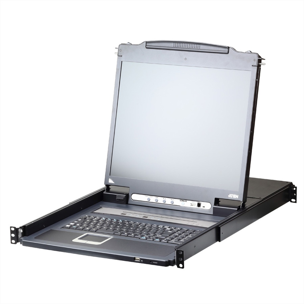 ATEN CL5708iN D LCD KVM Over IP Switch 19" USB-PS/2 VGA - KVM-Umschalter - 8-Port