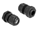 Delock Cable gland (M12) - Schwarz (Packung