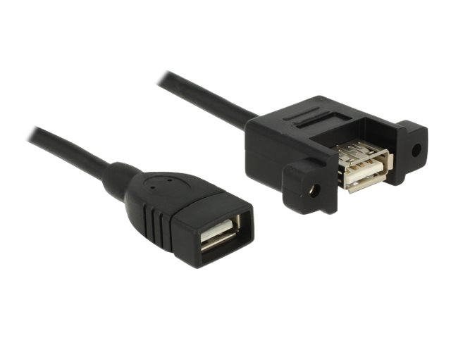 Delock USB-Kabel - USB (W) zu USB (W) Paneel