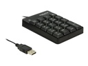 Delock Tastenfeld - USB - Schwarz - retail