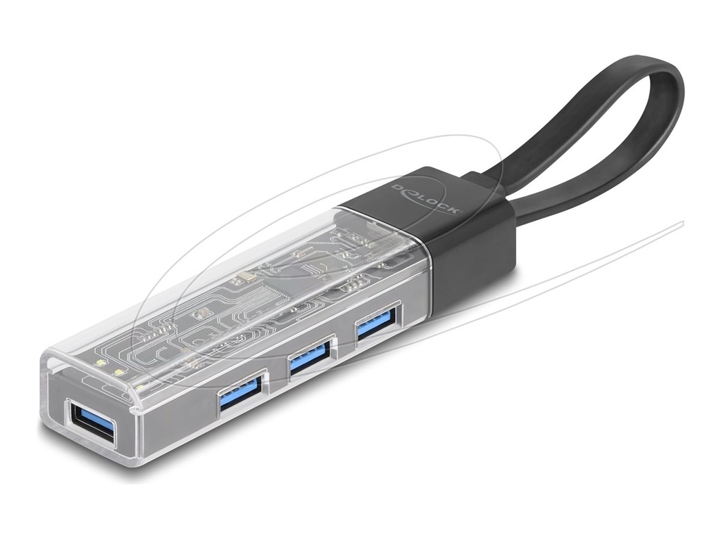 Delock Hub - 5 Gbps, USB-A/C port in - 4 x USB 3.2 Gen 1