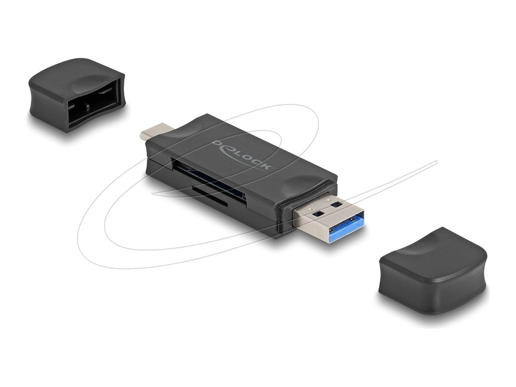 Delock Kartenleser (microSD, SD) - USB 3.0/USB-C