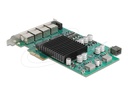 Delock Netzwerkadapter - PCIe 2.1 x4 - 1000Base-T (PoE+)