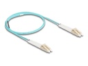 Delock Netzwerkkabel - LC Multi-Mode (M) gewinkelt zu LC Multi-Mode (M)