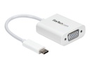 StarTech.com USB-C auf VGA Adapter - USB Typ-C zu VGA Video Konverter - Weiß - USB/VGA-Adapter - 24 pin USB-C (M)
