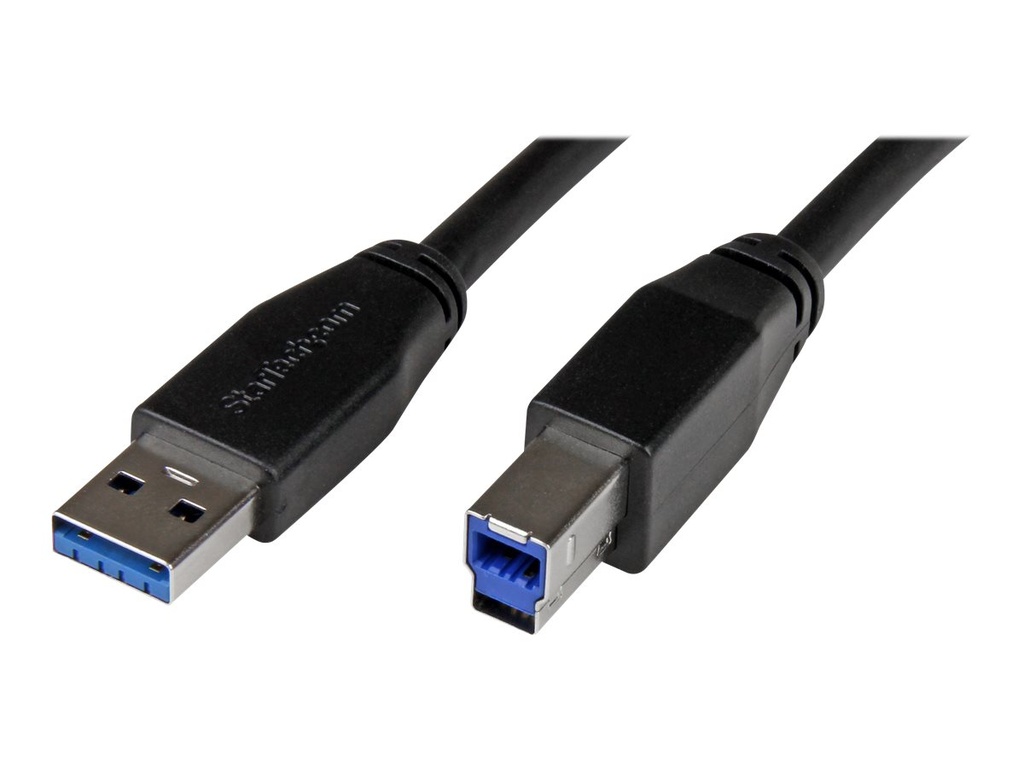 StarTech.com 10m Aktives USB 3.0 USB-A auf USB-B Kabel - USB A zu USB B Anschlusskabel - USB 3.1 Gen 1 (5 Gbit/s)