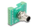 Delock Netzwerkadapter - 17 pin M12 (M) zu 18-poliger Anschlussblock