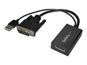 StarTech.com DVI auf DisplayPort Adapter mit USB Power - DVI-D zu DP Video Adapter - DVI zu DisplayPort Konverter - 1920 x 1200 - Videoadapter - Dual Link - DVI-D (M)