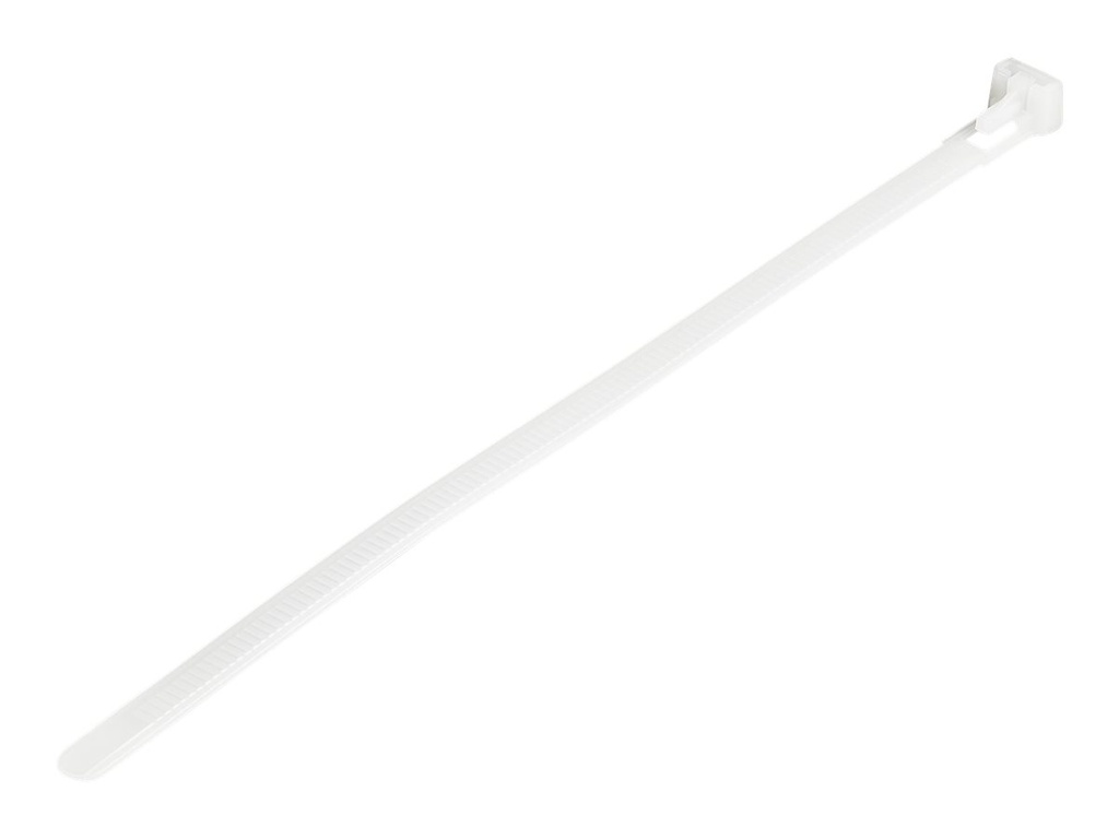 StarTech.com Kabelbinder - 203x4 mm, lösbar, 94V-2/UL, weiß, 100 Stück - Kabelbinder - 20 cm - weiß - TAA-konform (Packung mit 100)