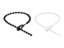 Delock Beaded - Kabelbinder-Kit - 18 cm - Schwarz / Weiß (Packung mit 100)