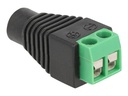 Delock Adapter für Power Connector - 2-polige Klemmleiste zu Gleichstromstecker 3,5 x 1,35 mm (W)