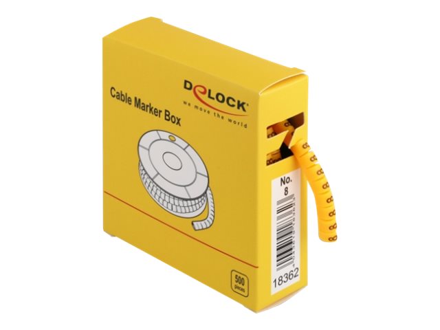 Delock Cable Marker Box, No. 8 - Leitungs- / Kabel-Marker (vorgedruckt)
