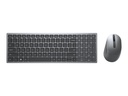 Dell Pro Plus kompakte Tastatur und Maus – KM7120W - UK (QWERTY) - Volle Größe (100%) - Kabellos - RF Wireless + Bluetooth - QWERTY - Grau - Titan - Maus enthalten