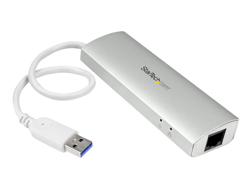 StarTech.com Startech 3 Port mobiler USB 3.0 Hub plus Gigabit