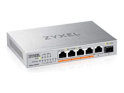ZyXEL XMG-100 Series XMG-105HP - Switch - nicht verwaltet - unmanaged - 5 x 100/1000/2.5G (PoE++)