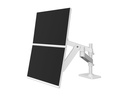 Ergotron LX Pro - Befestigungskit (Doppelarm) - für 2 LCD-Displays - Lochplatte-Montage - Aluminium - weiß - Bildschirmgröße: bis zu 61 cm (bis zu 24 Zoll)