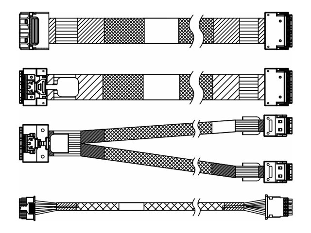 Lenovo Speicherkabelkit - for 2.5" SAS/SATA