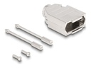 Delock D-Sub 9-poliges Steckergehäuse - Stecker