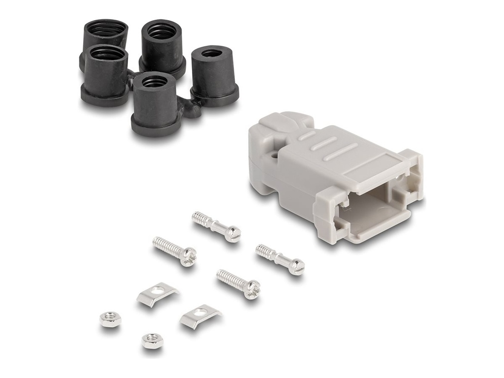 Delock D-Sub 9-poliges Steckergehäuse - Stecker