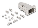 Delock D-Sub 9-poliges Steckergehäuse - Stecker