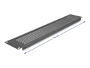 Delock Glasfaser-Blindblech - mit runden Löchern - Schrankmontage - Schwarz - 2U - 48.3 cm (19")