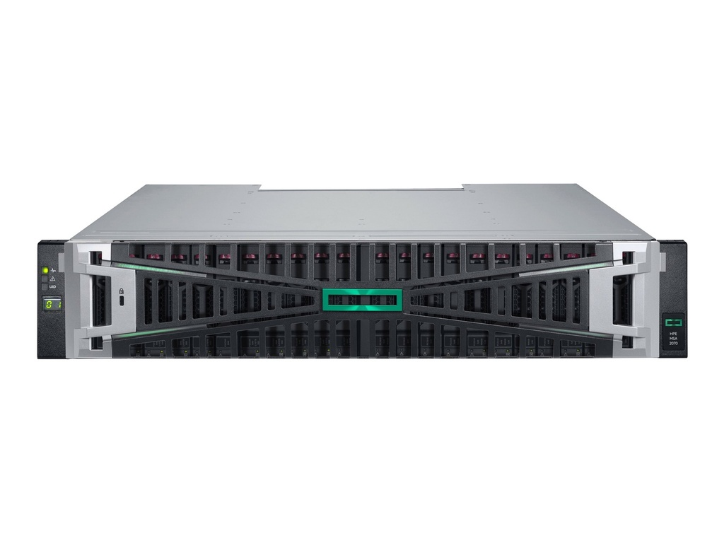 HPE Modular Smart Array 2070 10/25GbE iSCSI SFF Storage - Solid-State-/Festplattenarray - 92 TB - 24 Schächte (SAS-3)