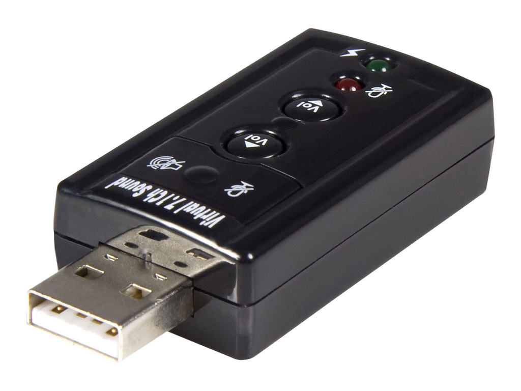[ICUSBAUDIO7] StarTech.com USB Audio Adapter 7.1 - USB auf Soundkarte Virtual 3D Soundeffekt 7.1 - Soundcard mit USB (Stecker)