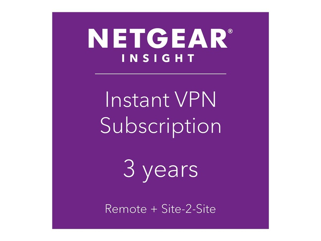 Netgear Insight Instant VPN - Abonnement-Lizenz (3 Jahre)
