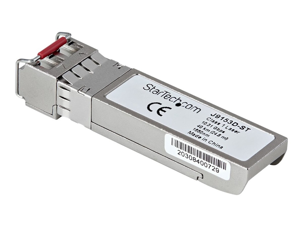 StarTech.com J9153D-ST Transceiver Modul (SFP+ Module, 10GBase-ER HP kompatibel, Glasfaser, 1550nm, LC Single Mode mit DDM)